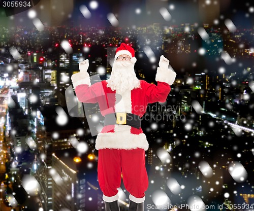 Image of man in costume of santa claus