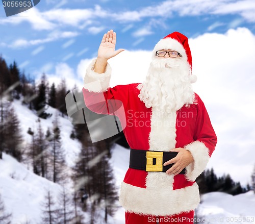 Image of man in costume of santa claus