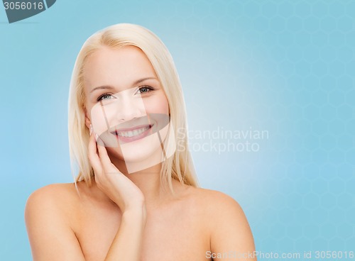 Image of beautiful young woman face