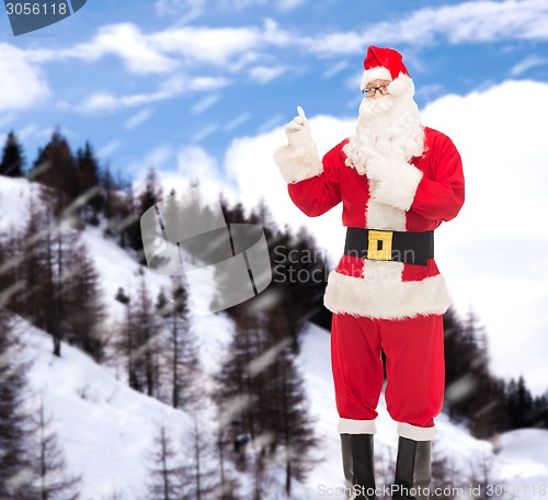 Image of man in costume of santa claus