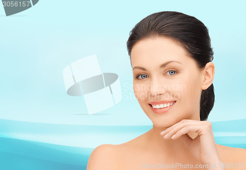 Image of beautiful young woman face