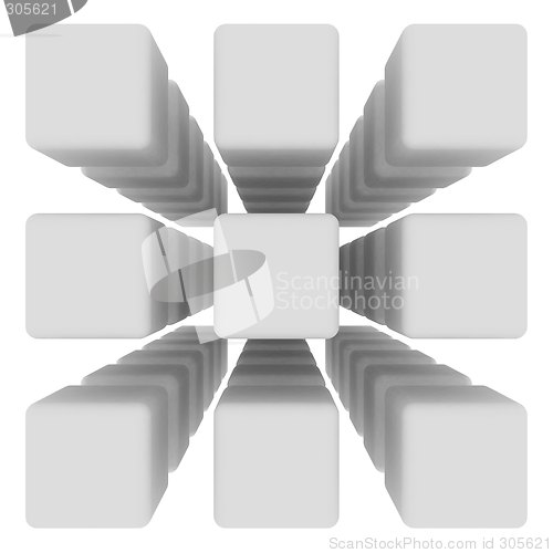 Image of 3D Cubical structure