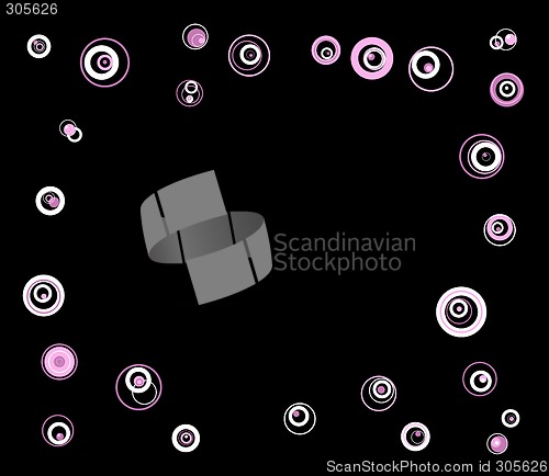Image of Circles on Black Background