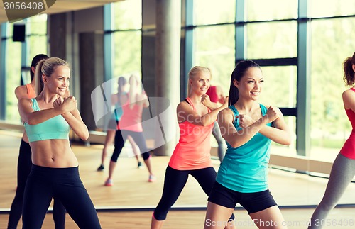 Image of group of women working out in gym