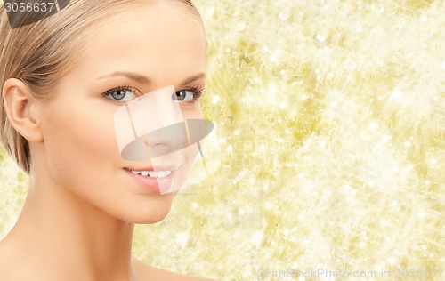 Image of beautiful young woman face