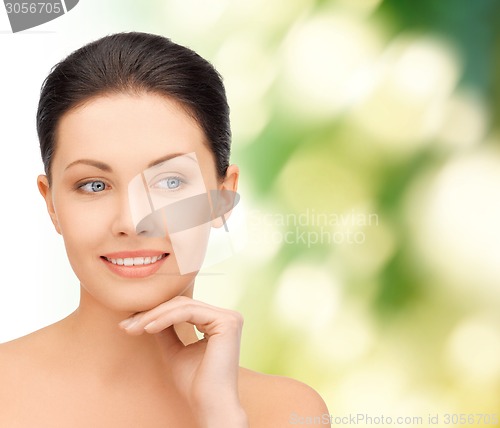 Image of beautiful young woman face