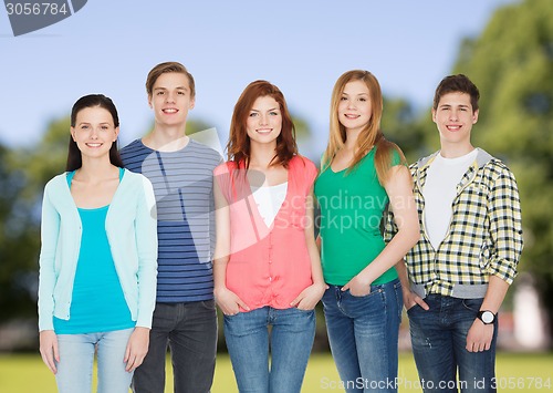 Image of group of smiling students standing