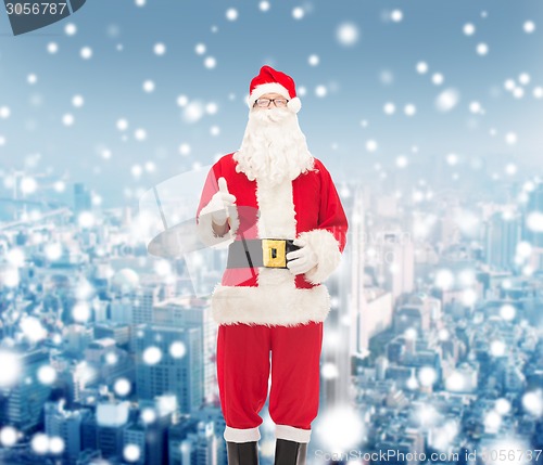 Image of man in costume of santa claus