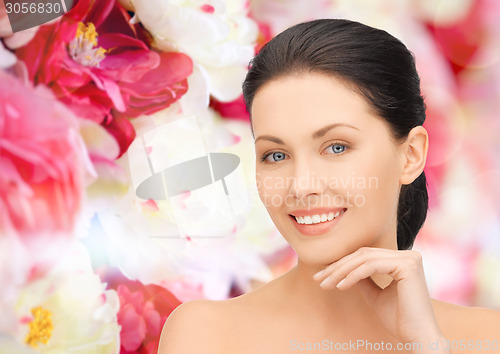 Image of beautiful young woman face