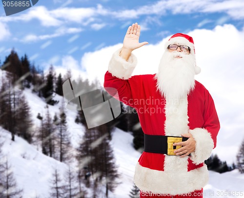 Image of man in costume of santa claus