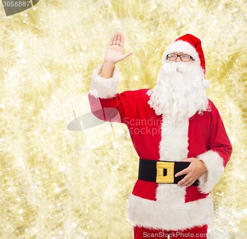 Image of man in costume of santa claus