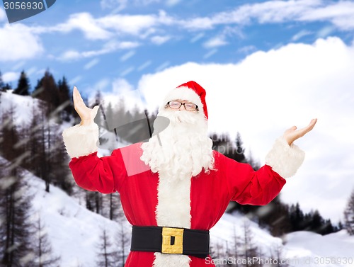 Image of man in costume of santa claus