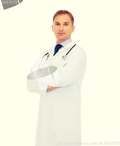 Image of male doctor with stethoscope