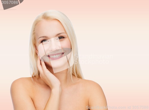 Image of beautiful young woman face