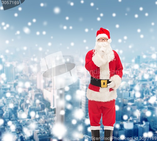 Image of man in costume of santa claus