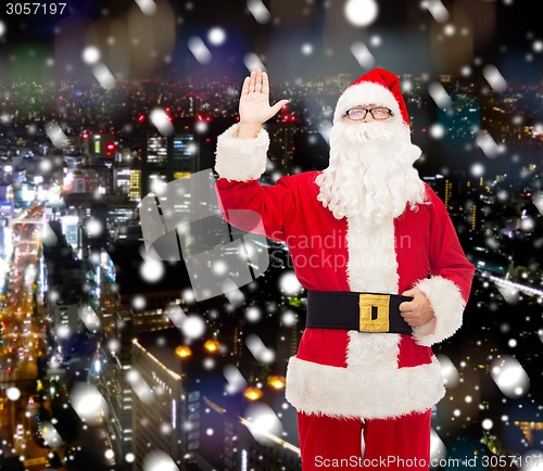 Image of man in costume of santa claus