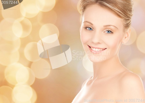 Image of beautiful young woman face