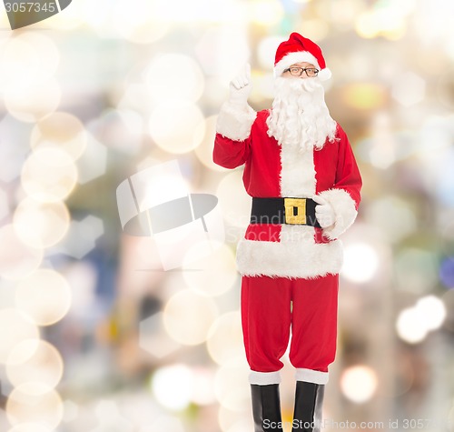 Image of man in costume of santa claus