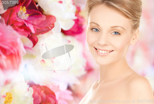 Image of beautiful young woman face