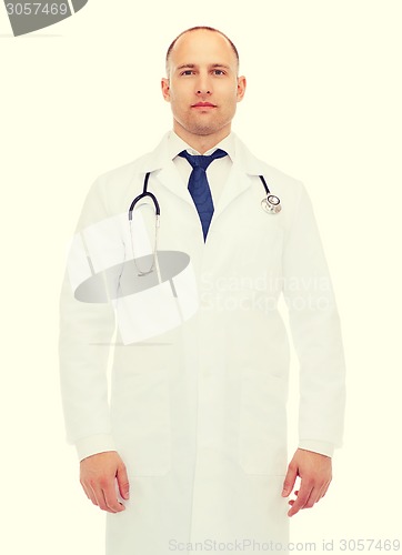 Image of male doctor with stethoscope