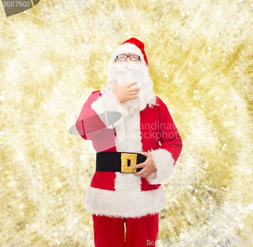 Image of man in costume of santa claus