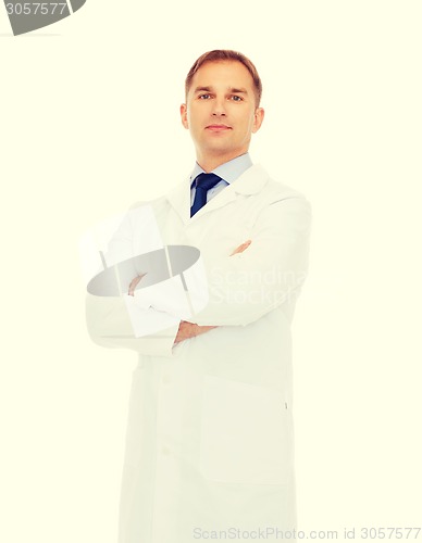 Image of male doctor in white coat