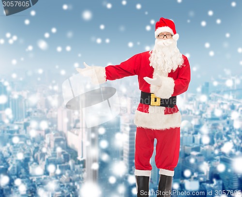 Image of man in costume of santa claus