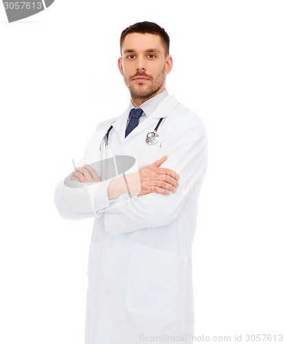 Image of male doctor with stethoscope