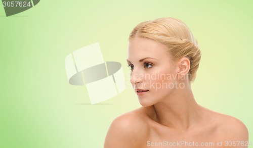 Image of beautiful young woman face