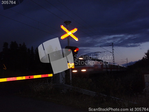 Image of Passing train