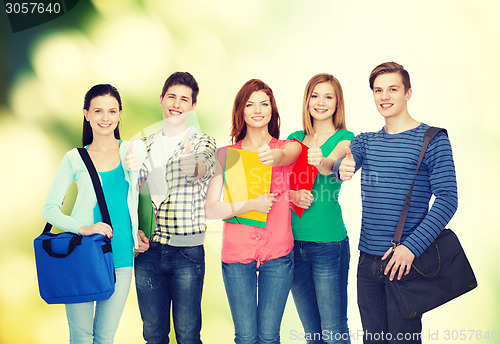 Image of group of smiling students standing