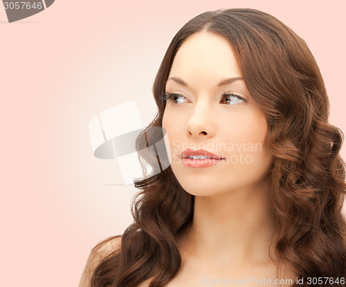 Image of beautiful young woman face