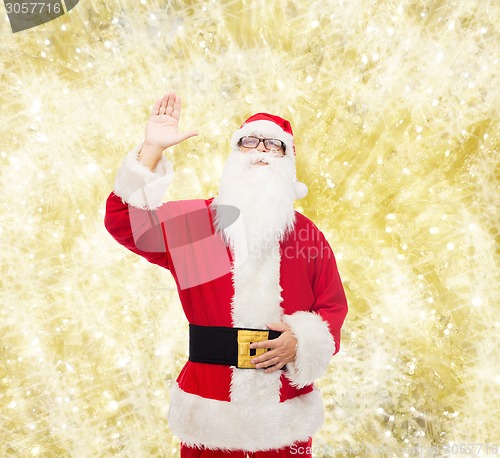 Image of man in costume of santa claus