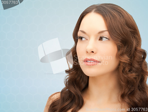 Image of beautiful young woman face