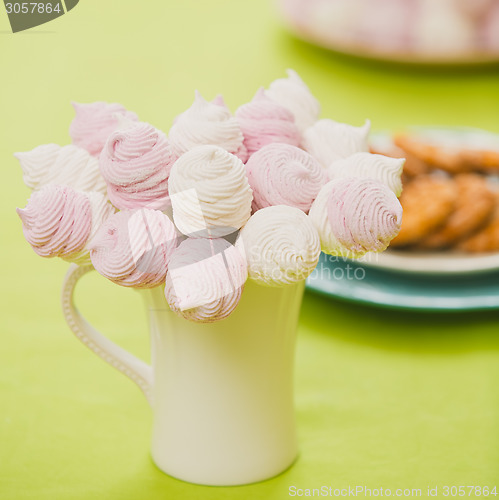 Image of Homemade pink and white marshmallow