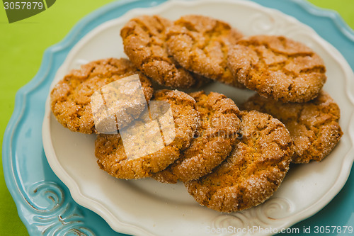 Image of Oatmeal Cookies with Warm Fall Colors
