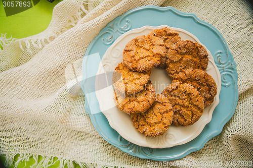 Image of Oatmeal Cookies with Warm Fall Colors