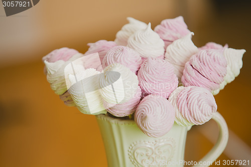 Image of Homemade pink and white marshmallow