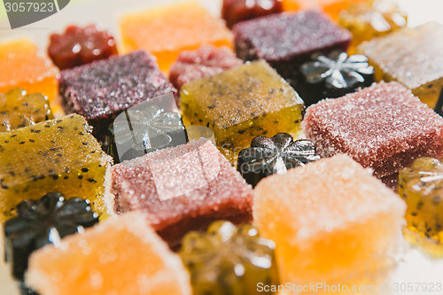 Image of candied fruit jelly