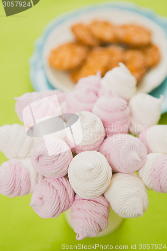 Image of Homemade pink and white marshmallow