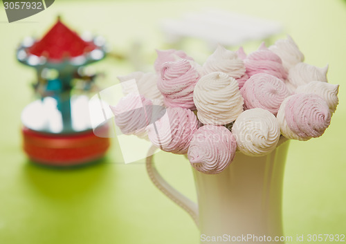 Image of Homemade pink and white marshmallow