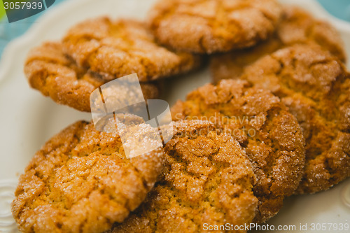 Image of Oatmeal Cookies with Warm Fall Colors