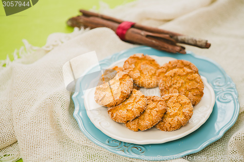 Image of Oatmeal Cookies with Warm Fall Colors