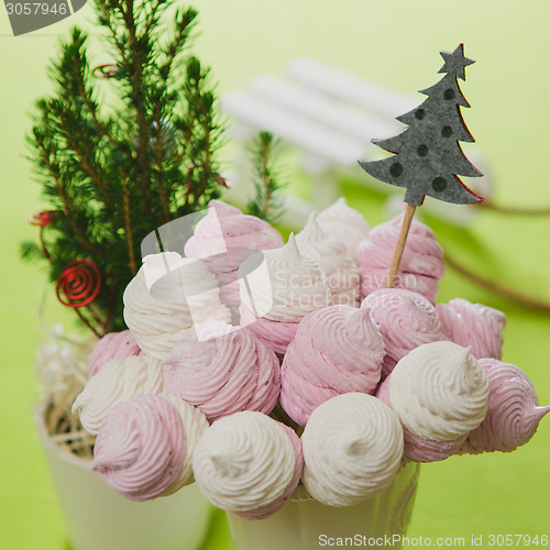 Image of Homemade pink and white marshmallow