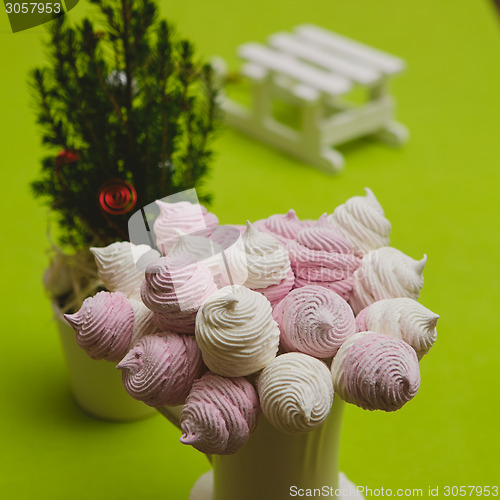 Image of Homemade pink and white marshmallow