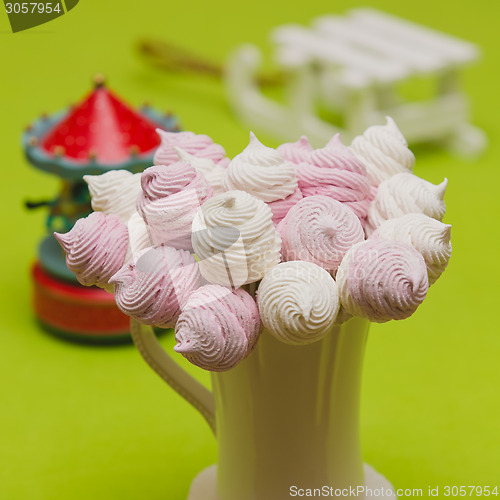 Image of Homemade pink and white marshmallow