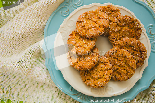 Image of Oatmeal Cookies with Warm Fall Colors