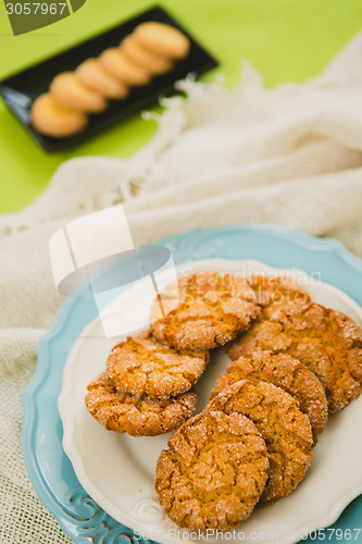 Image of Oatmeal Cookies with Warm Fall Colors