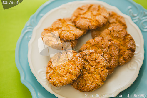 Image of Oatmeal Cookies with Warm Fall Colors