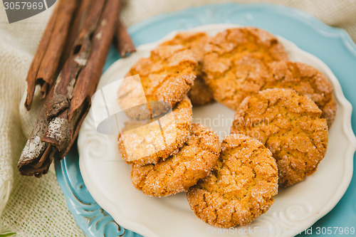 Image of Oatmeal Cookies with Warm Fall Colors